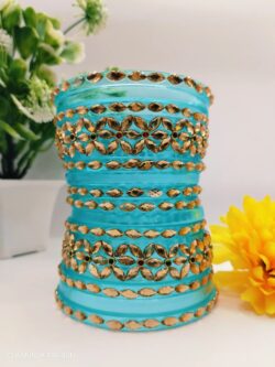 dhalu chuda flowers  design ( light blue )