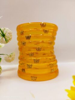 Dhalu chuda butterfly design (pink,yellow)