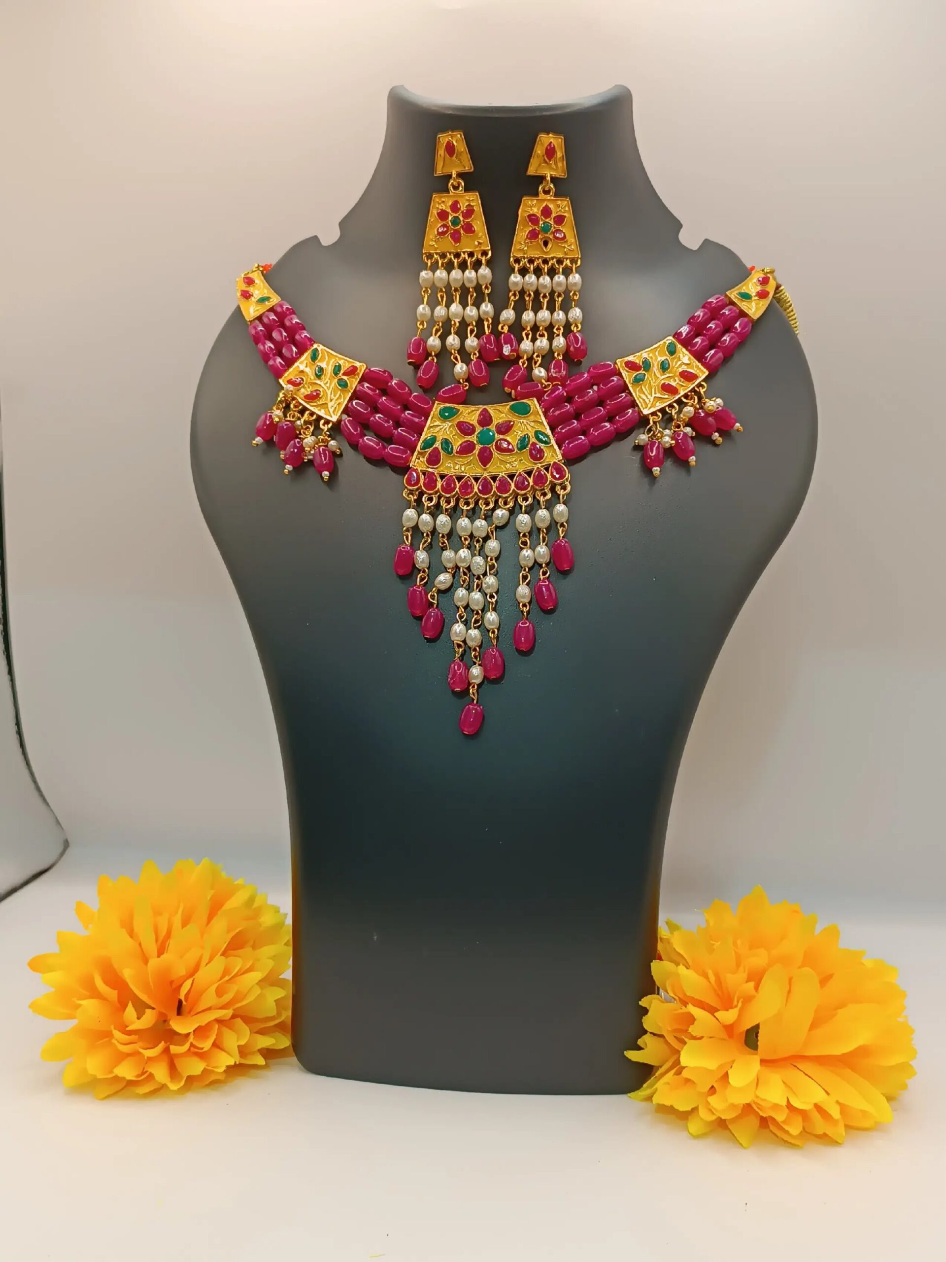 Rajasthani Aad(Red,Green)