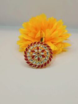 jodha ring
(Maroon colore)Free size