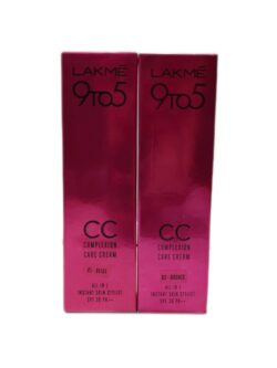 (pack of 2) Lakme 9to5 CC complexion care cream (9×2=18g)