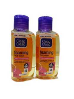 (pack of 2)clean & clear foaming face wash(50ml×2=100ml)
