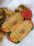 Bajuband golden &multi color