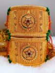 Bajuband golden &multi color