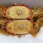 Bajuband golden &multi color