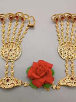 hathphool  red & golden color
