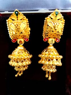 1gram gold plated jhumki 53594