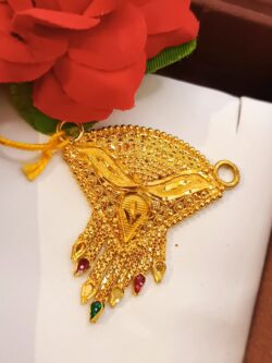 1gram gold plated pendant 55666