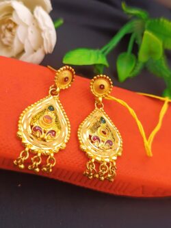 1gram gold plated earrings 58353