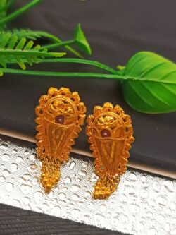 1gram gold plated earring 57806h