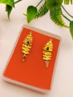 1gram gold plated earring 57929h